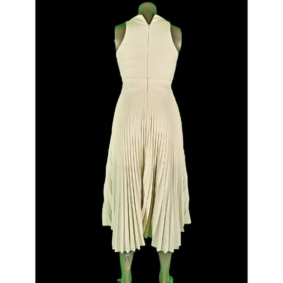 Dion Lee white Pleated Draped Marilyn Monroe midi Dress $1150 sz 4 - Picture 11 of 16